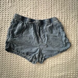 GAP Women's Slate Blue Drawstring Athletic Shorts